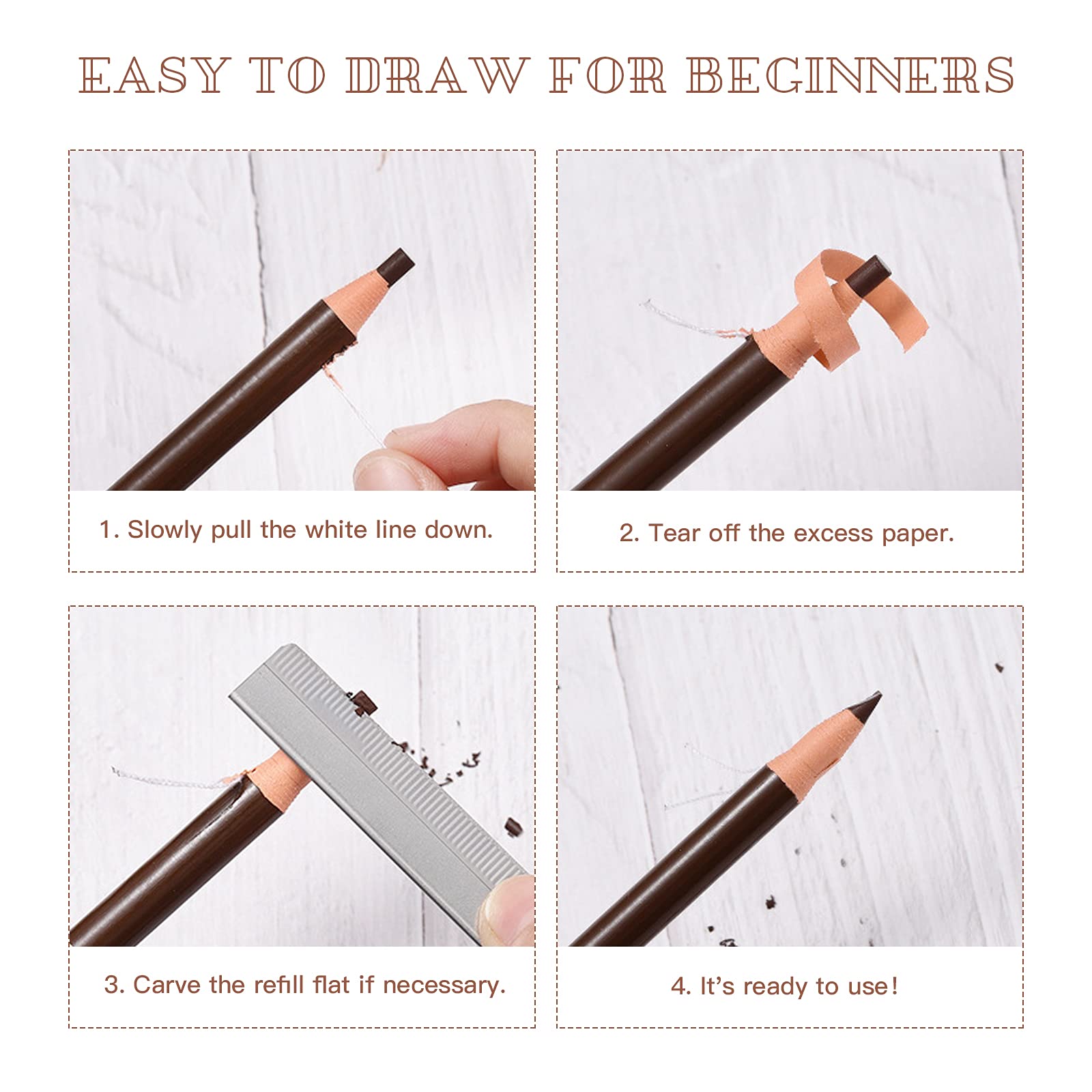 LSxia pencils held in hand to show scale and portable everyday convenience