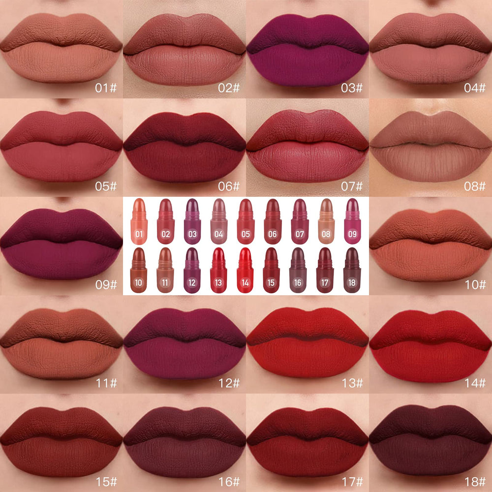 LSxia swatch array of 18 shades displaying color variety for versatile looks