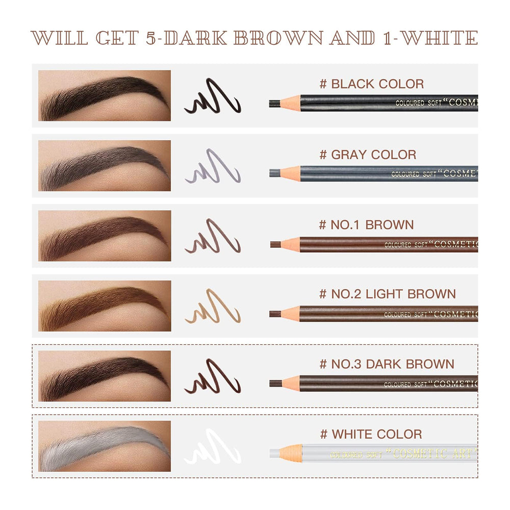 LSxia spoolie and stencils displayed for shaping brows with consistent results