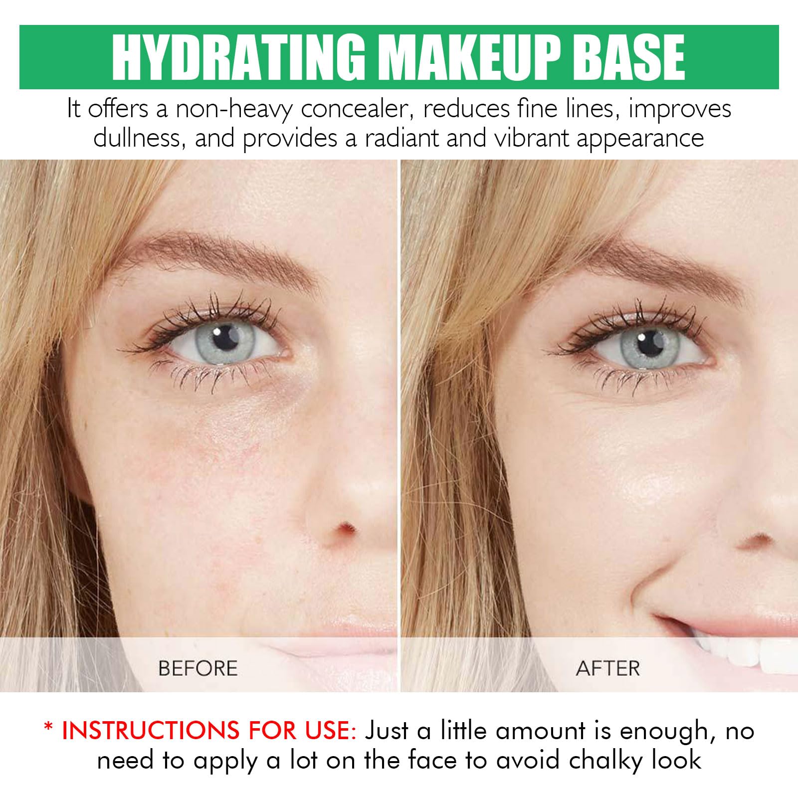 LSxia swatch on skin showing color correction and brightening benefit