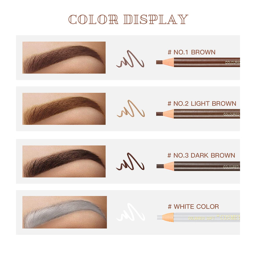 LSxia three eyebrow stencils laid out, helps create symmetrical eyebrow shapes