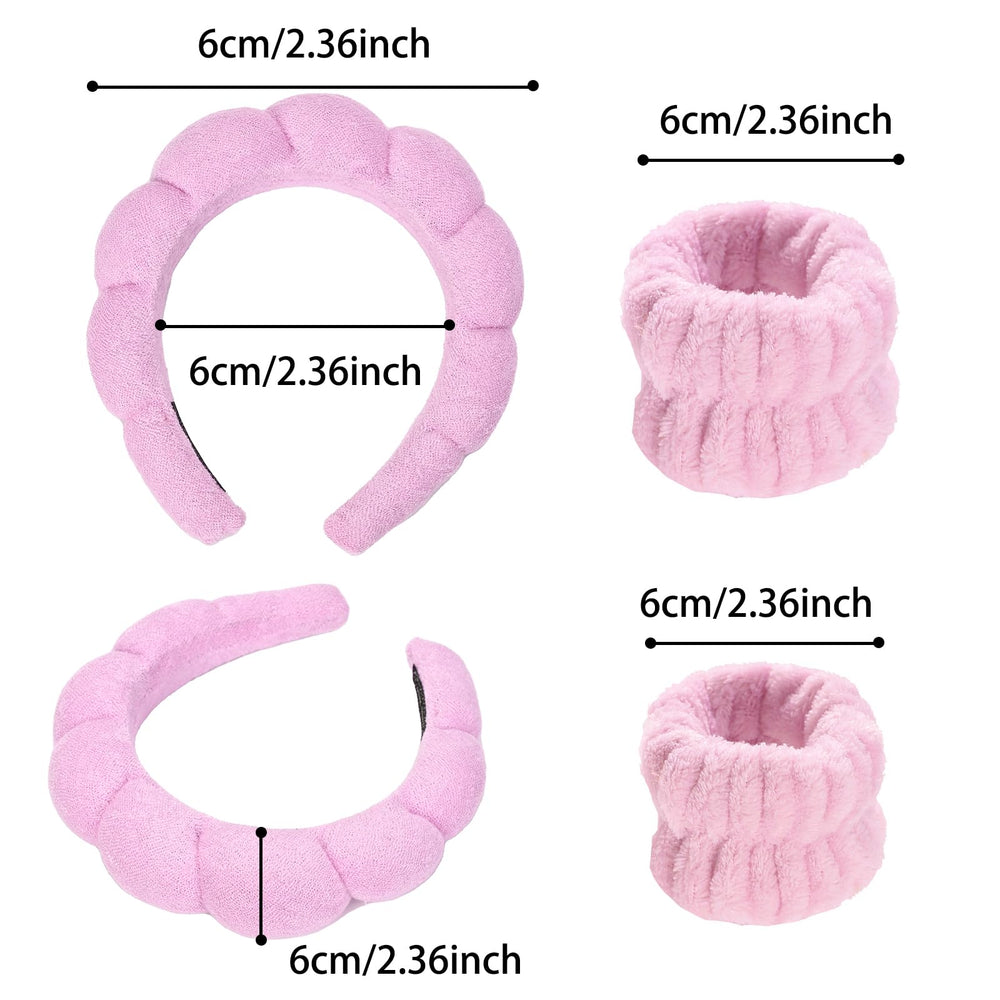 LTHYHJ bow headband close-up displaying absorbent towel texture for comfortable wear