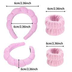 LTHYHJ bow headband close-up displaying absorbent towel texture for comfortable wear