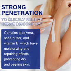 LTQXGT cream applied to hand demonstrating quick absorption and soothing coverage