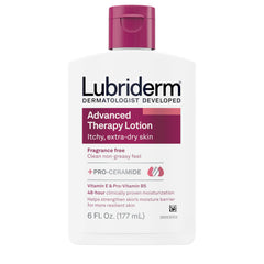 Lubriderm front packaging 6 oz showing bottle and label for easy identification