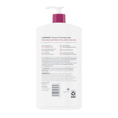 Lubriderm next to common items for 24oz size comparison benefit