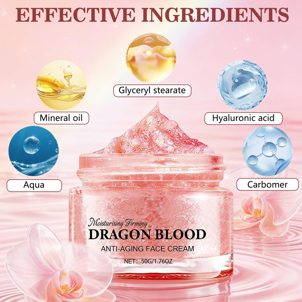 Lucift dragon's blood ingredient detail highlighting antioxidant support and soothing benefit