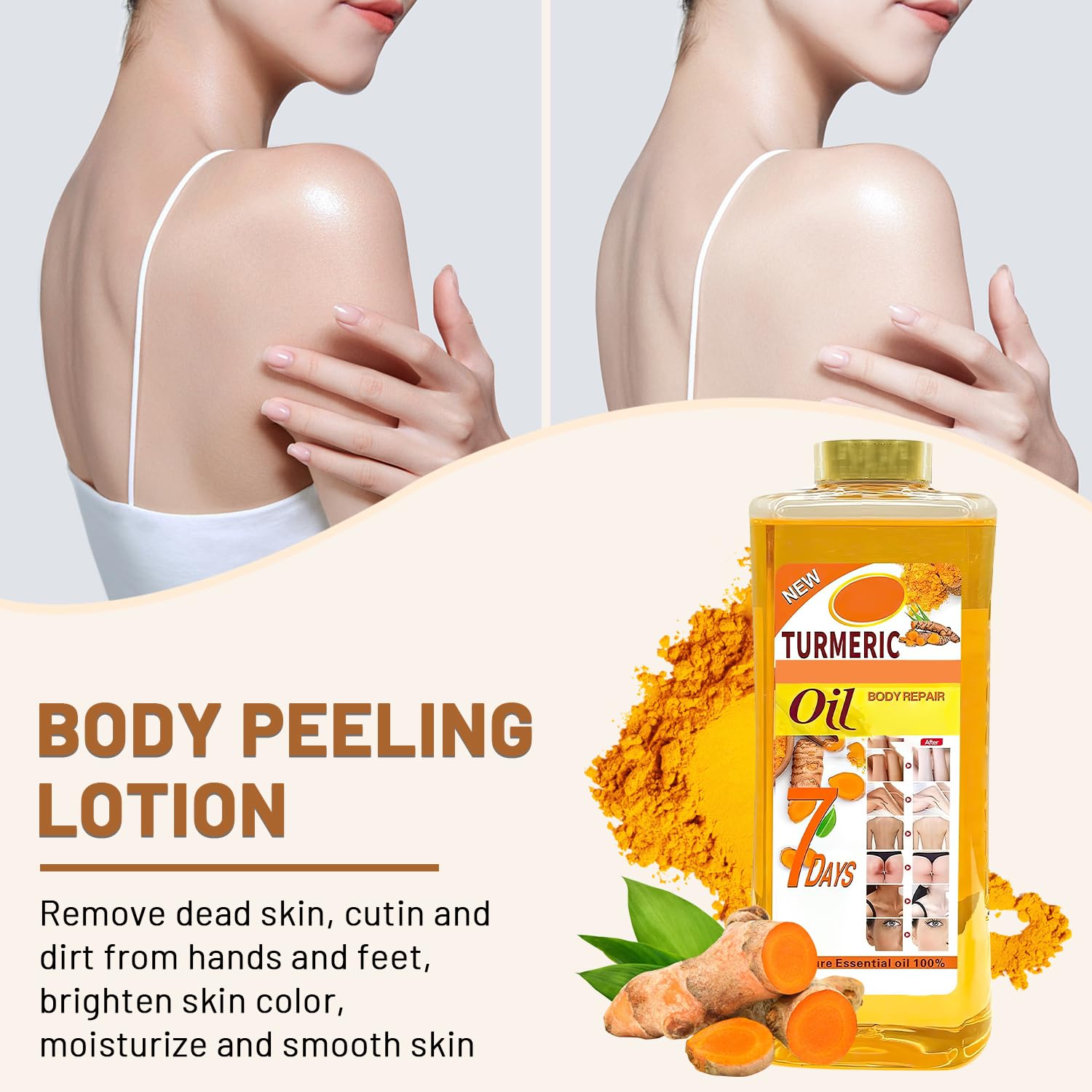 Applying Lucift Soft 7 oil to face with fingertips, demonstrating gentle hydration and non-greasy finish