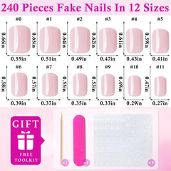 LuckForever adhesive tabs and included file and stick for quick application