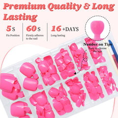 LuckForever nail glue, adhesive tabs, file and application stick arranged to speed application