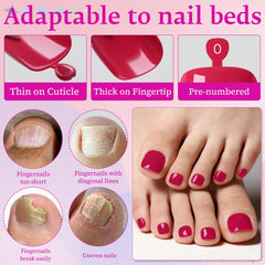LuckForever application tools and adhesive tabs for quick, gentle attachment