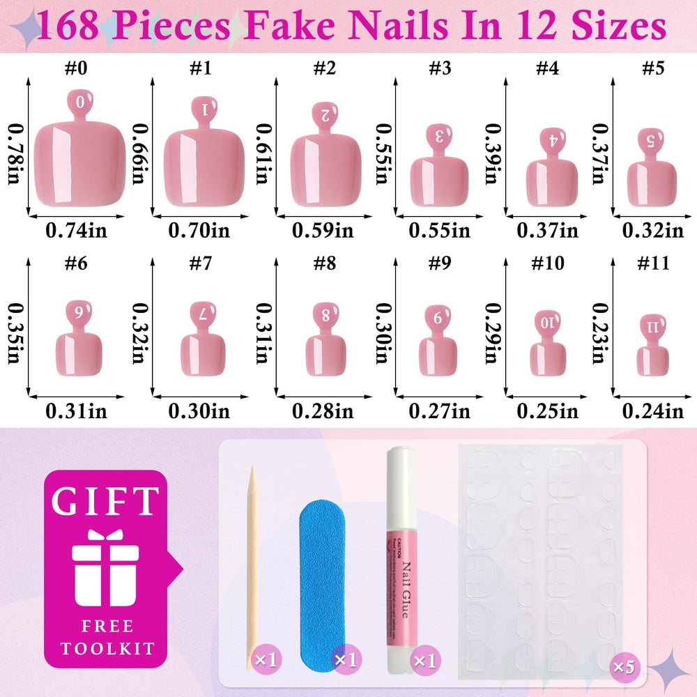LuckForever file and applicator stick for precise toenail placement