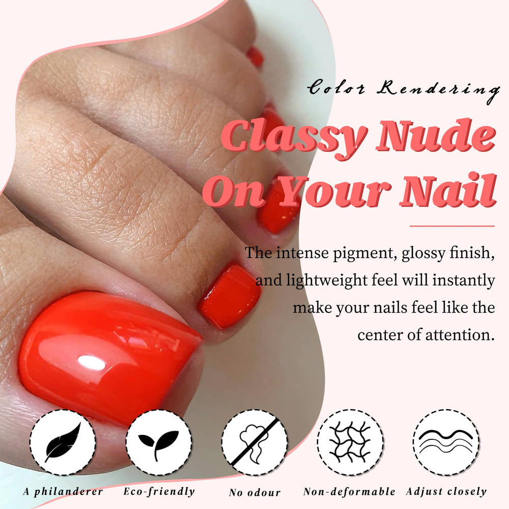 LuckForever close-up of acrylic toe tip texture for durable comfort