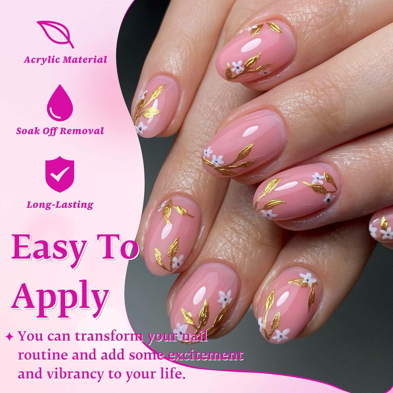 LuckForever close-up of acrylic tip texture, demonstrates durable smooth finish