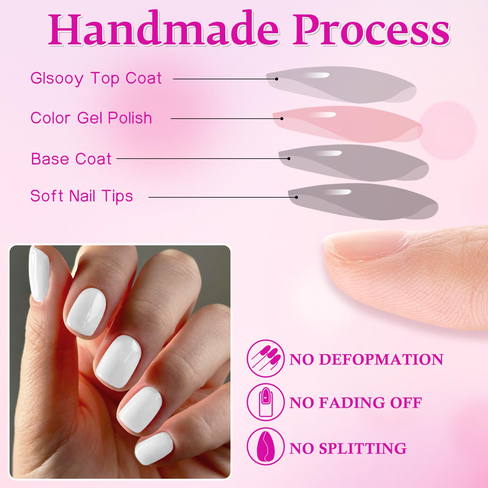 LuckForever nail file and wooden stick detail for shaping and cuticle prep convenience