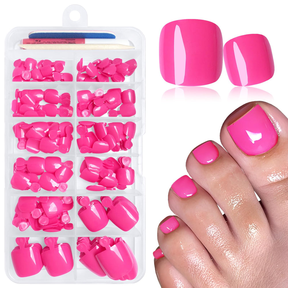 luckforever front packaging showing violet red tips and compact case, convenient storage