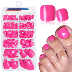 luckforever front packaging showing violet red tips and compact case, convenient storage