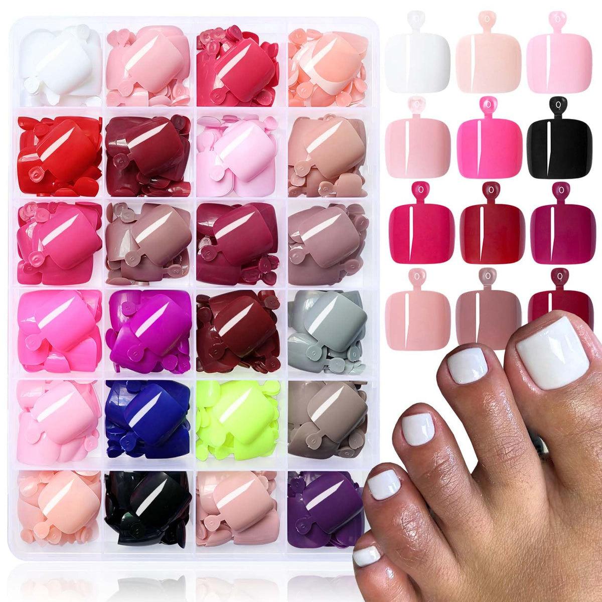 LuckForever front packaging showing 576-piece kit and clear organizer for easy selection