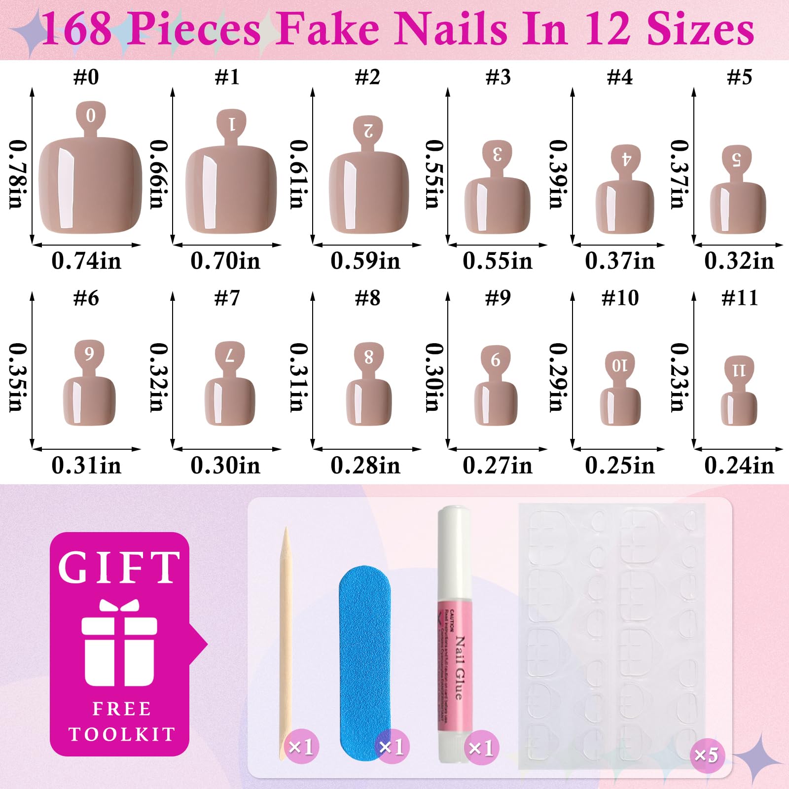 LuckForever applied press-on toenails on model foot delivering salon look fast