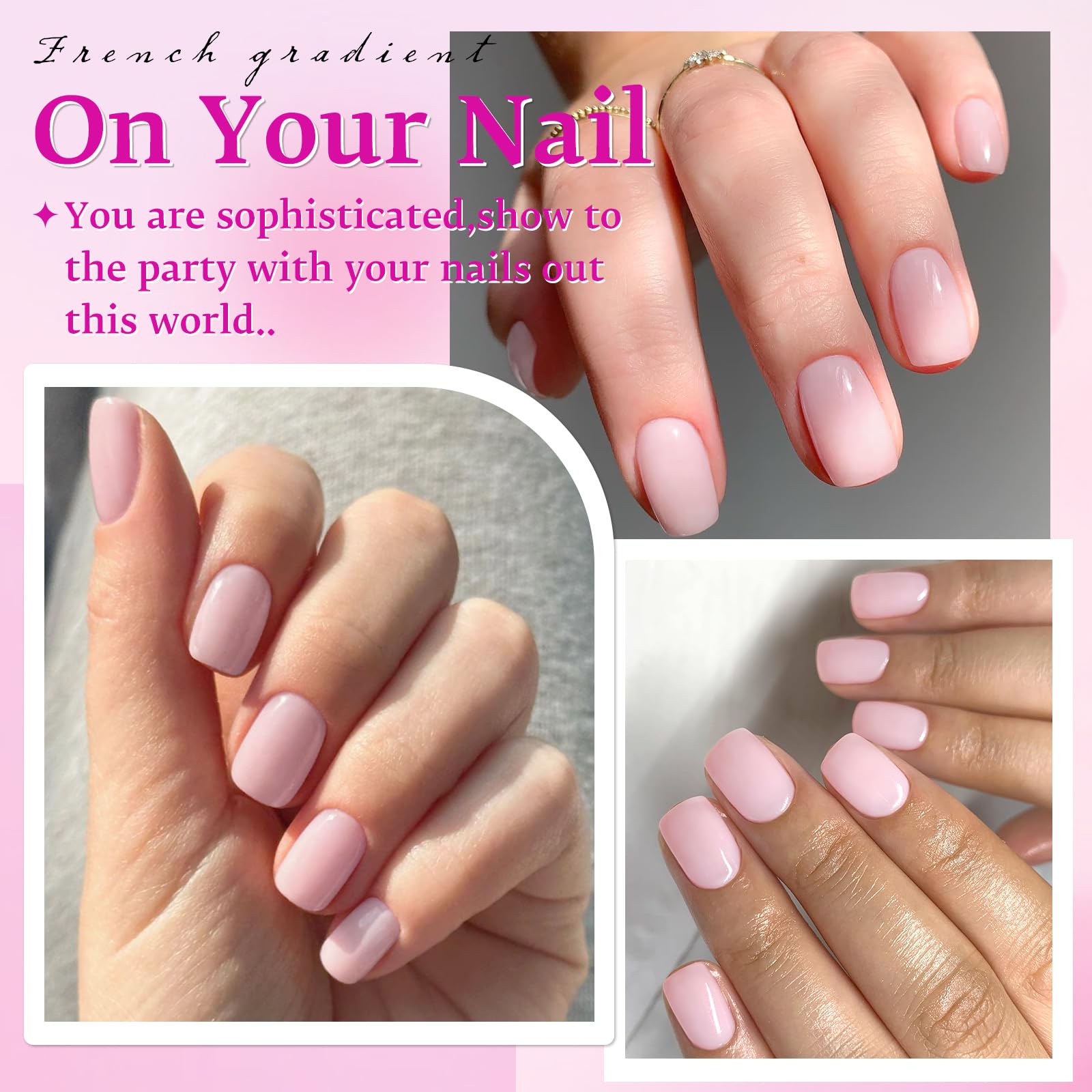 LuckForever nails next to a coin showing short length for practical everyday wear