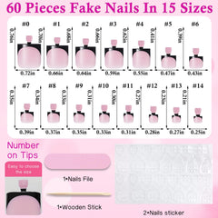 LuckForever size comparison chart showing multiple sizes for proper fit