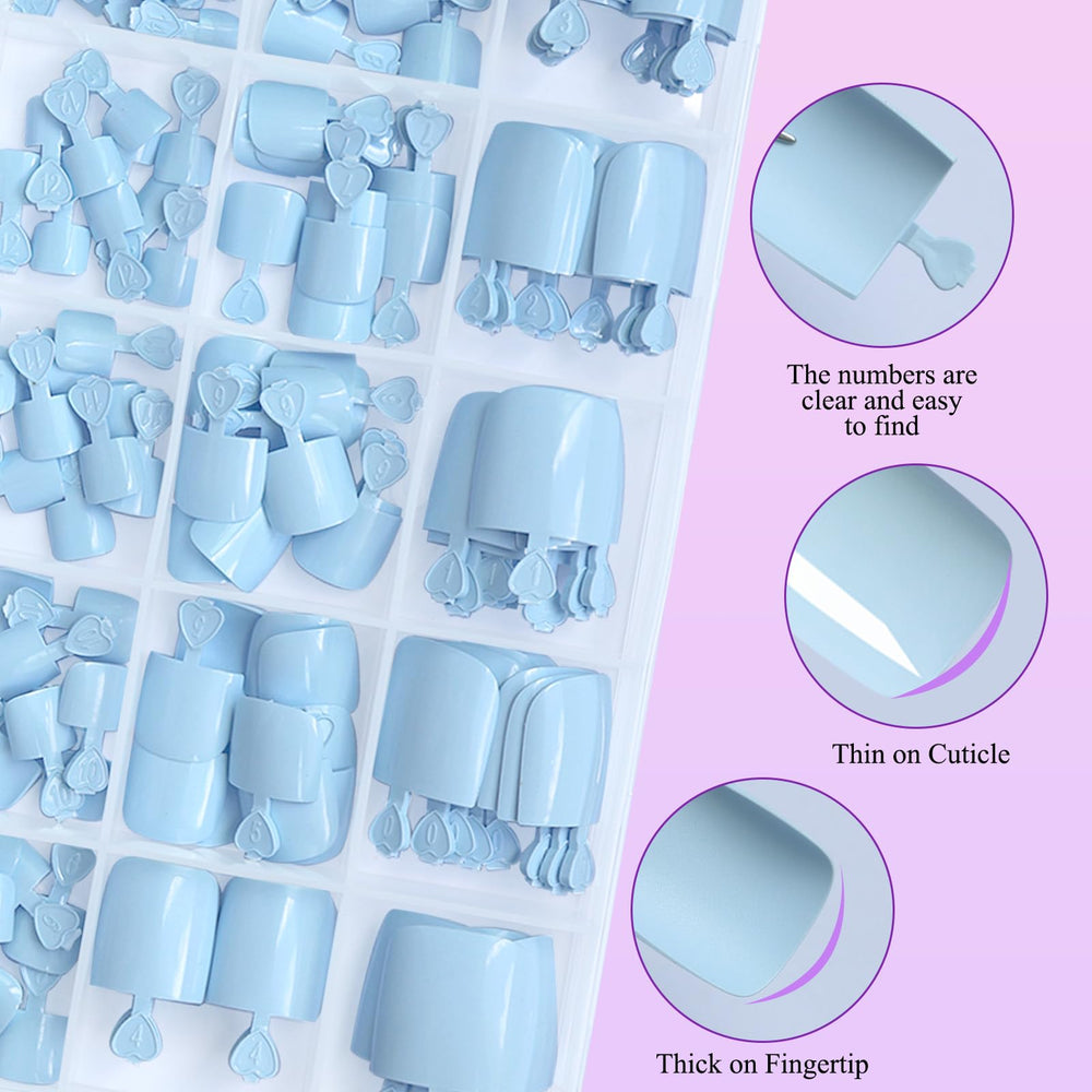LuckForever display of varied tip sizes for precise toe fit