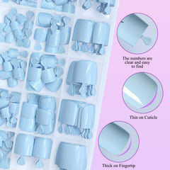 LuckForever display of varied tip sizes for precise toe fit
