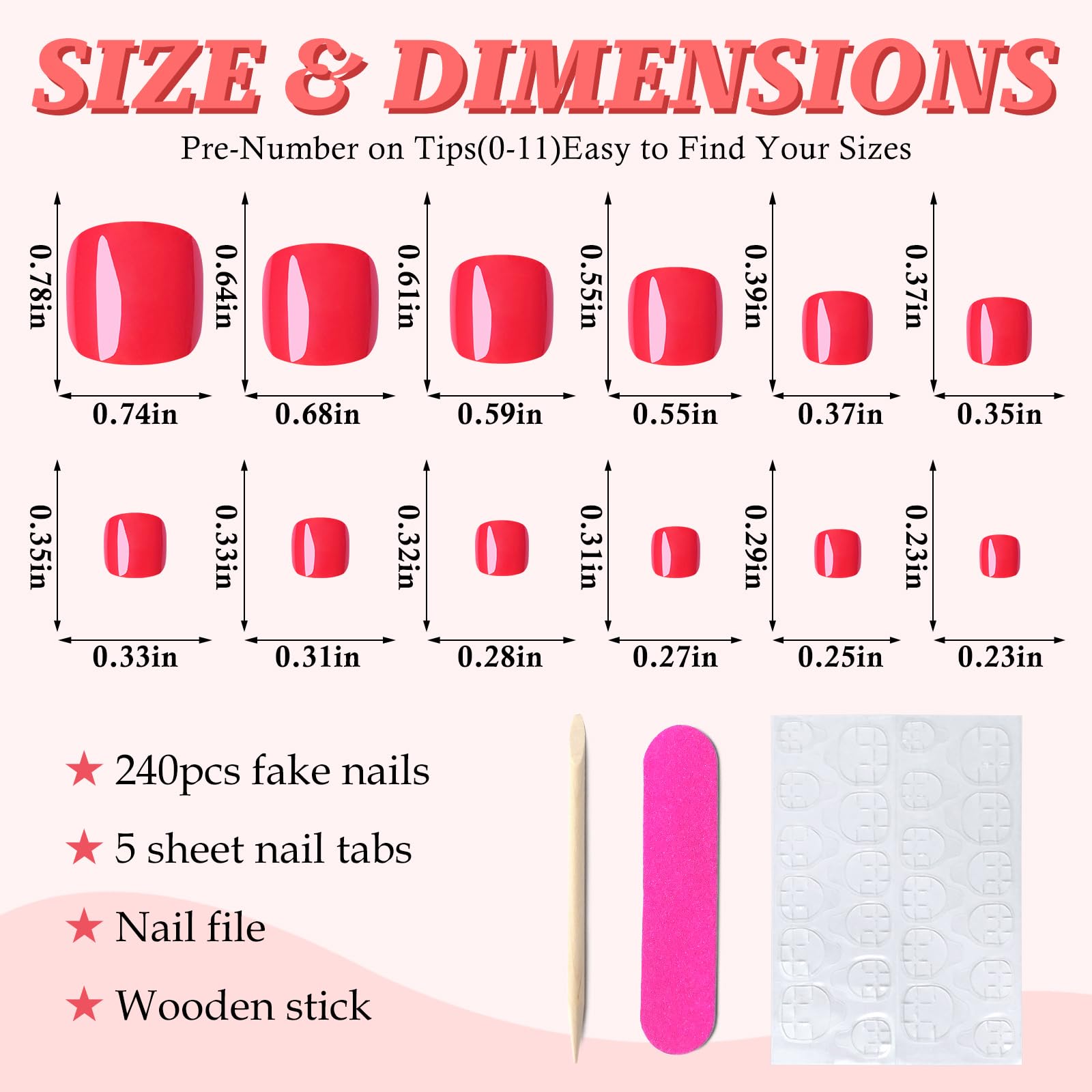 LuckForever open storage case displaying 12 sizes for precise fit