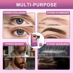 LUCKY CAT eyebrow before and after showing natural fuller definition