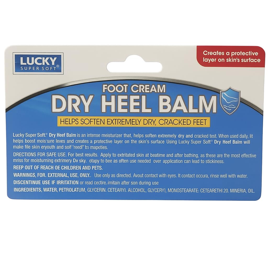 Lucky Super Soft in-use foot application on heel showing targeted softening benefit