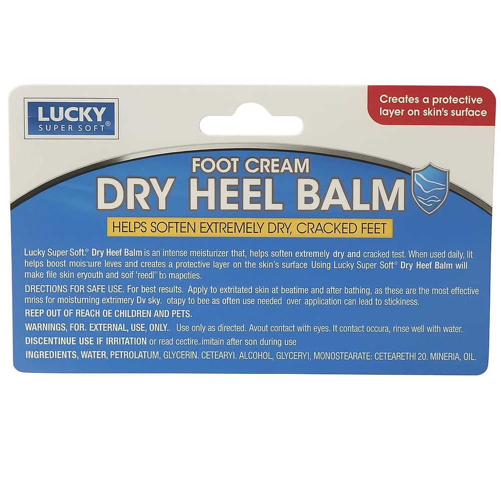 Lucky Super Soft in-use foot application on heel showing targeted softening benefit