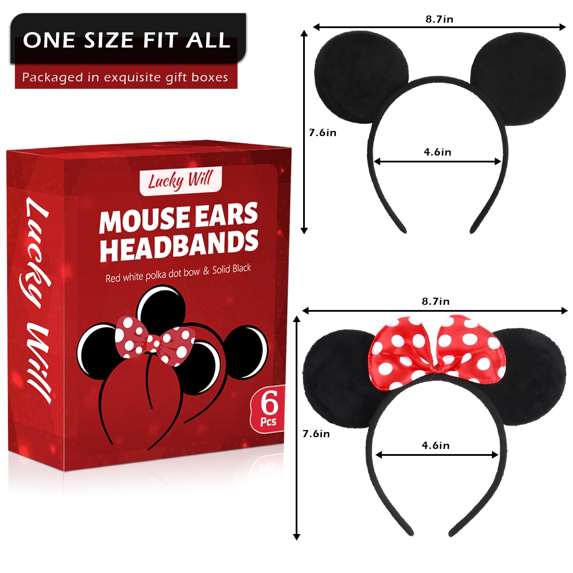 Lucky Will close-up velvet ear texture, soft padding for comfortable wear
