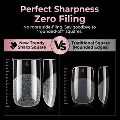 Luckyfairy arranged 12 sizes to match nail beds for perfect fit