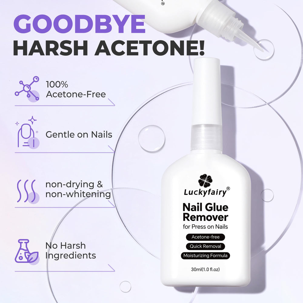 Luckyfairy angle-tip close-up for precise glue application benefit