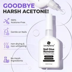 Luckyfairy angle-tip close-up for precise glue application benefit