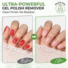luckyfairy bottle closeup highlighting applicator and low-odor acetone-free benefit