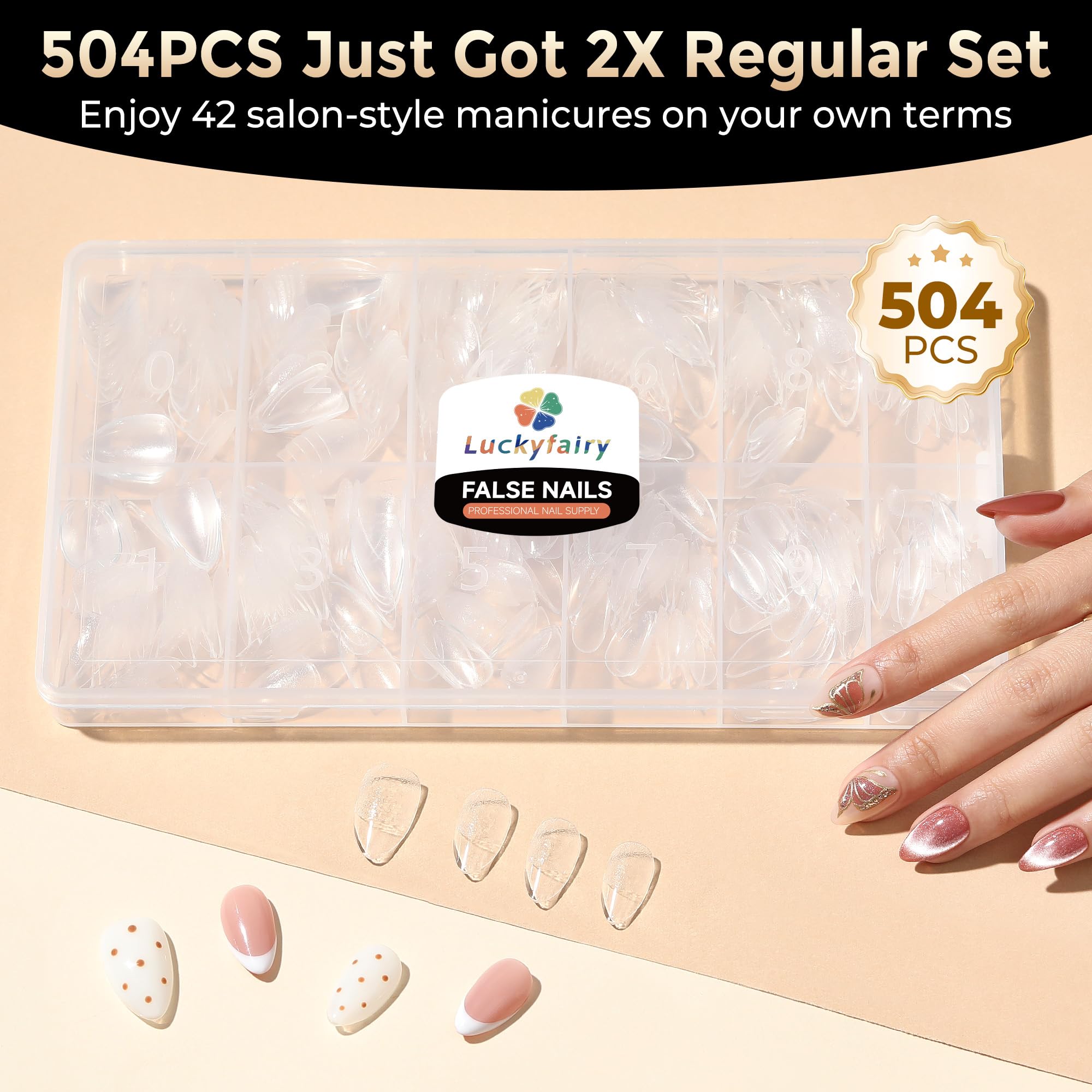 Luckyfairy flexible tip bend demo illustrating soft gel durability