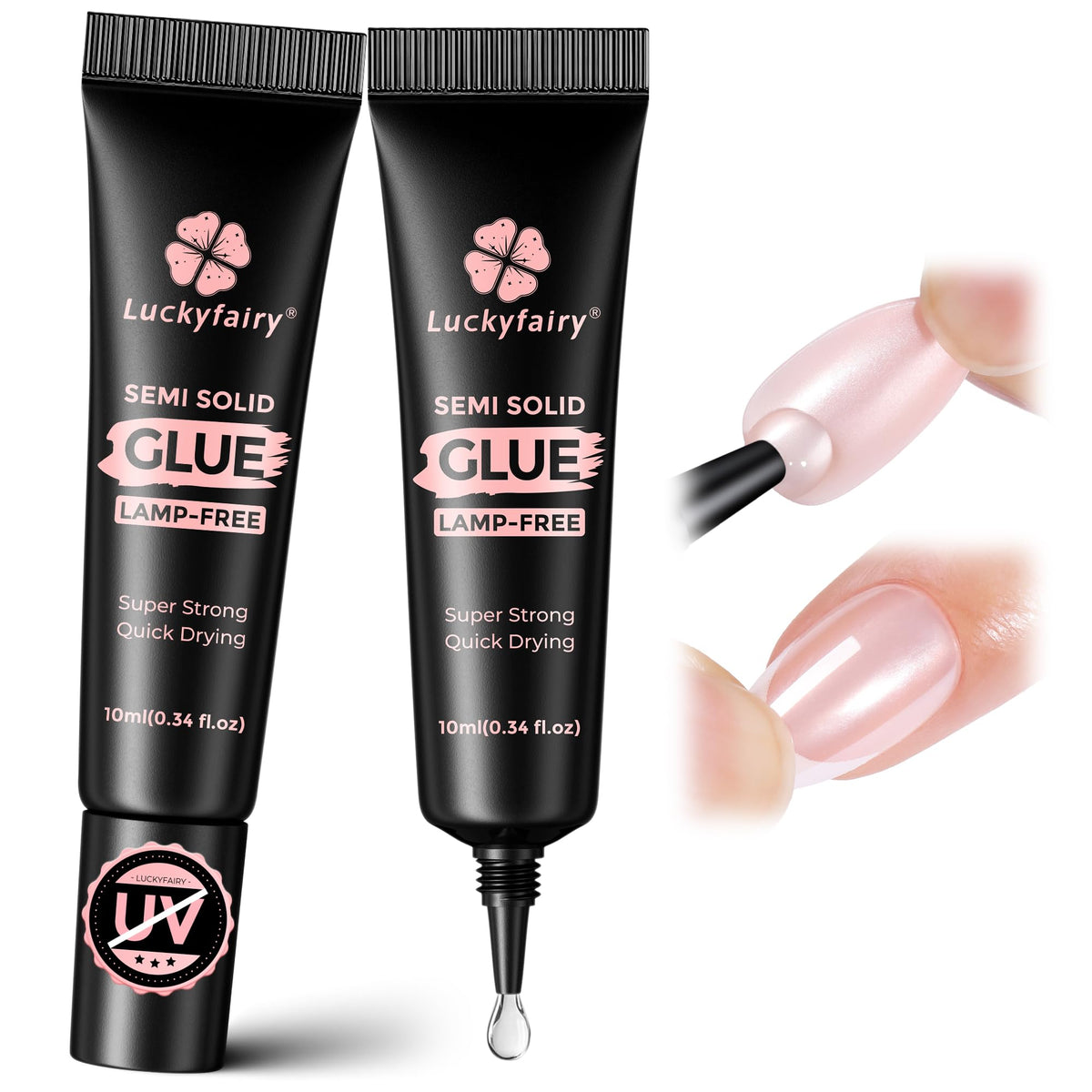 Luckyfairy front packaging showing two 10g tubes and clear product benefits