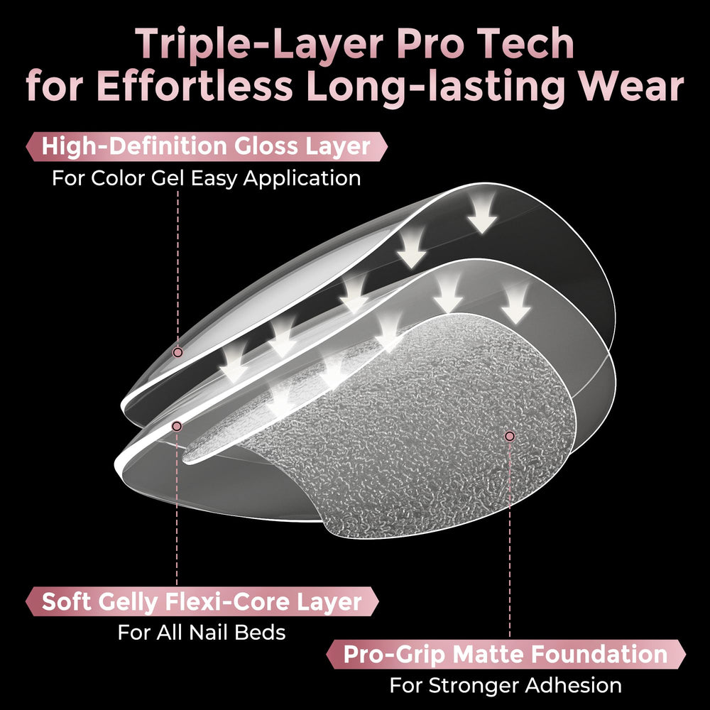Luckyfairy half-matte inner surface showing improved adhesion benefit