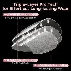 Luckyfairy half-matte inner surface showing improved adhesion benefit