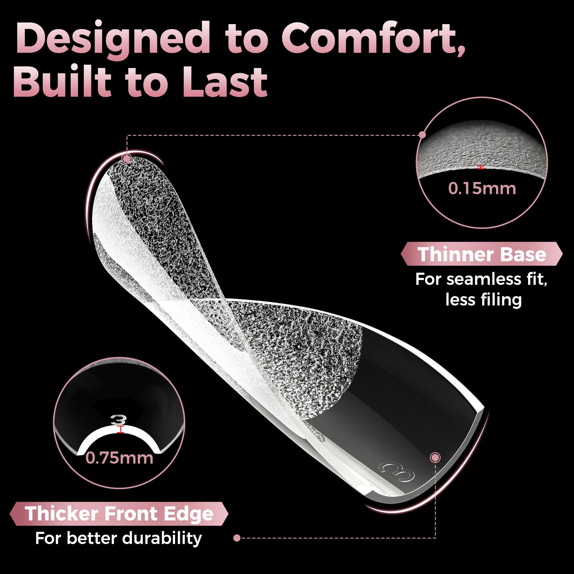 luckyfairy hands applying press-on tips for faster at-home manicure