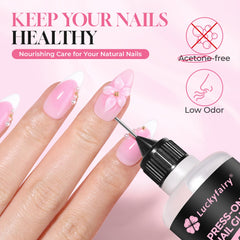 Luckyfairy in-use insert and lift demo for fast, mess-free press-on removal