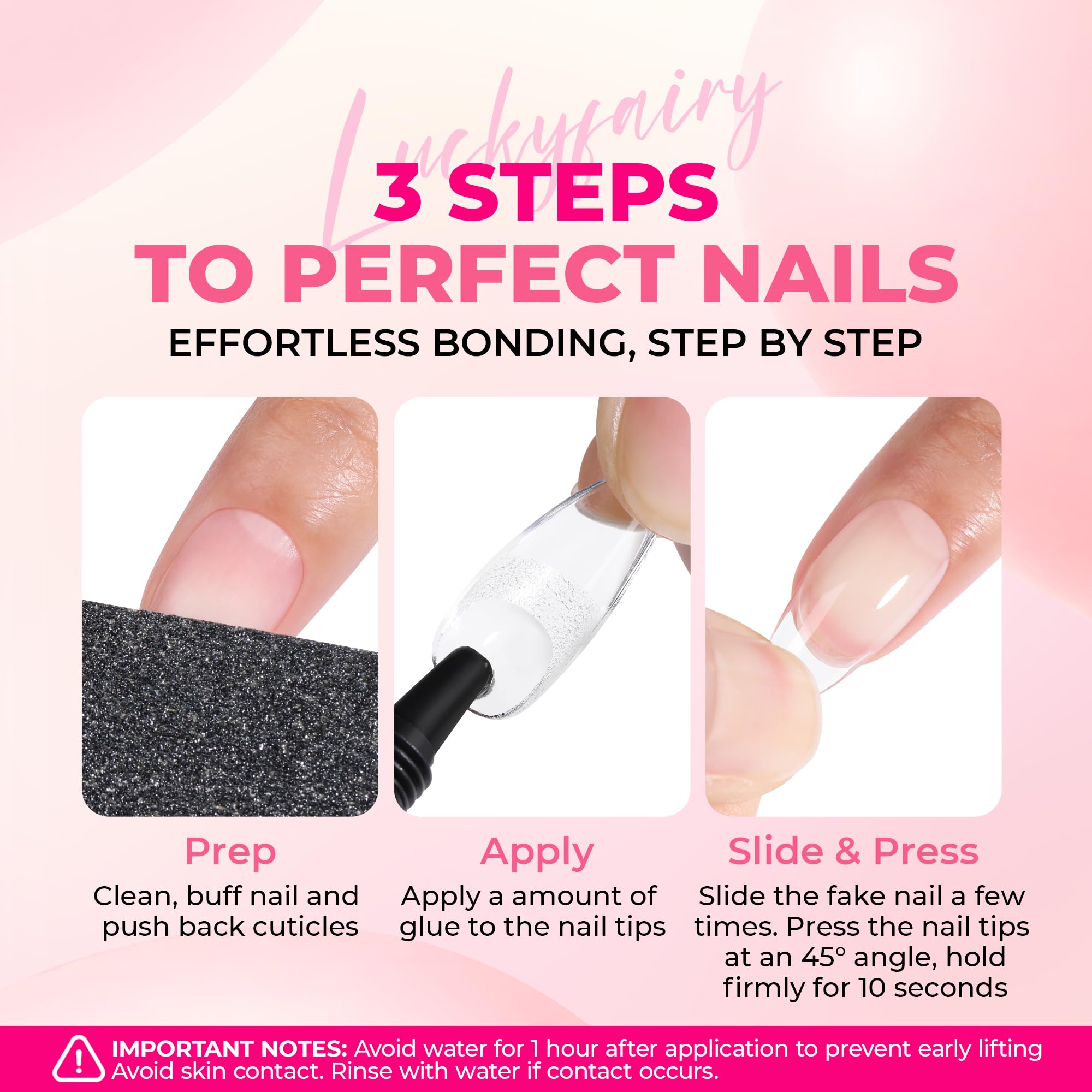 Luckyfairy home manicure scene showing salon-quality convenience