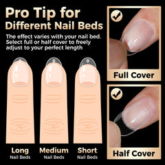 luckyfairy lifestyle image of woman wearing short oval nails for everyday style