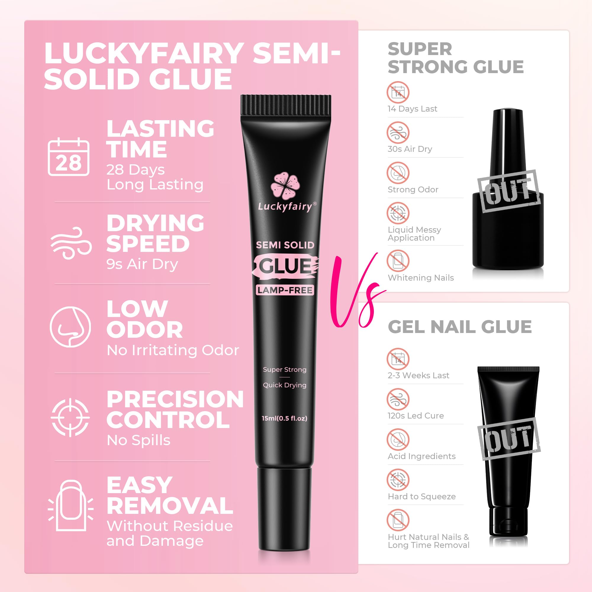 Luckyfairy controlled valve dispensing glue for mess-free results