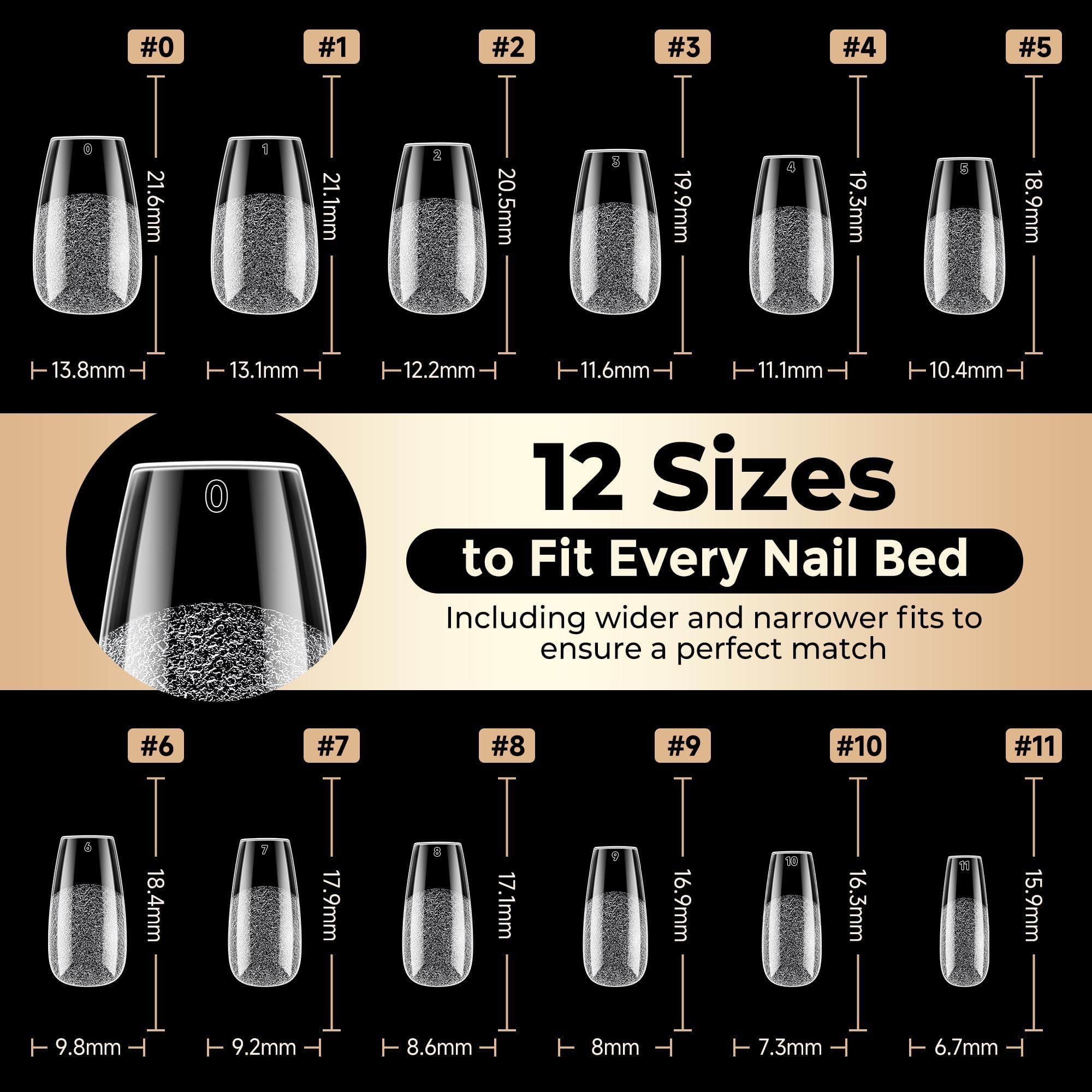 Luckyfairy painted French manicure example showcasing clear customization