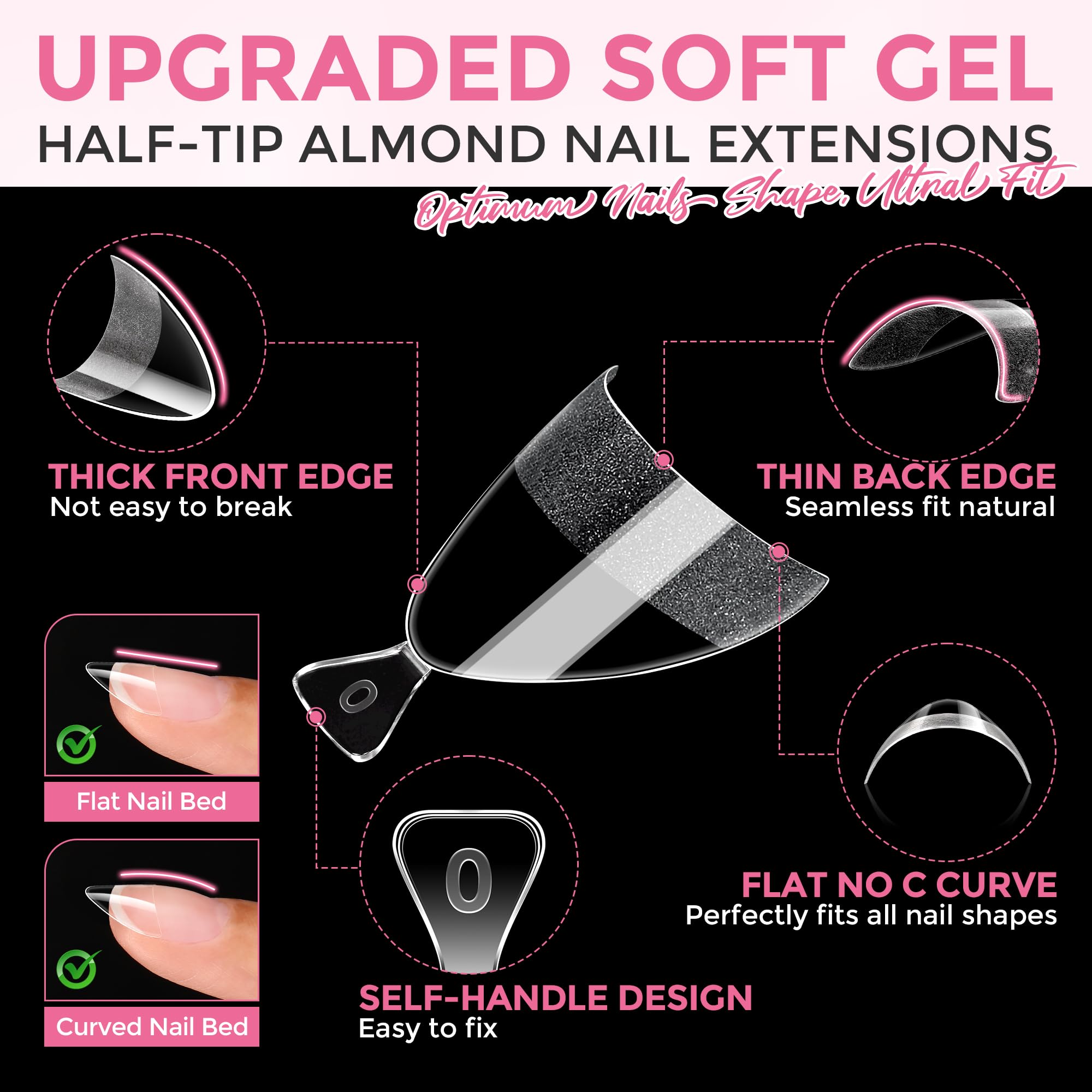 Luckyfairy step-by-step press-on application speeding salon finish