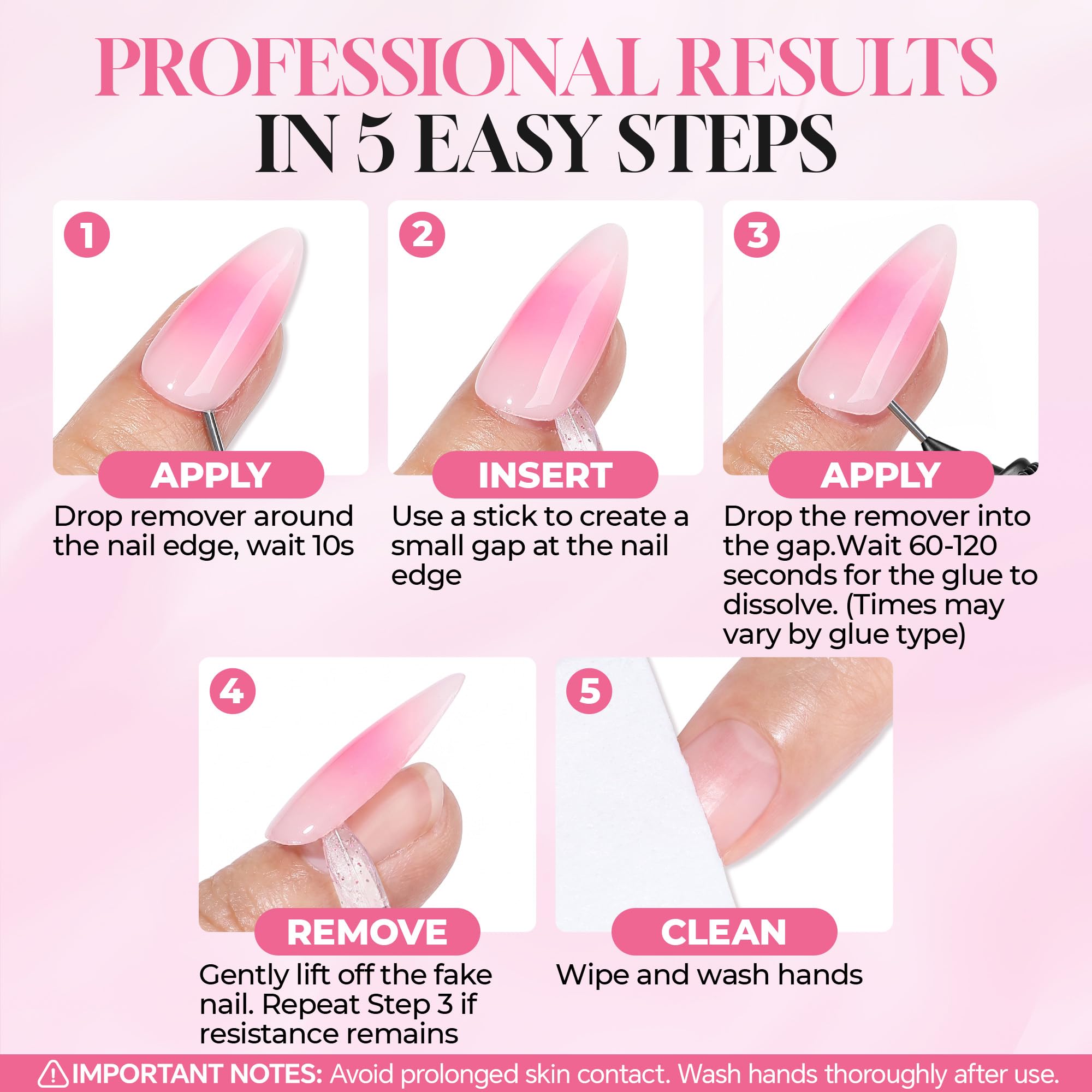 Luckyfairy clean nail result without residue demonstrating smooth finish