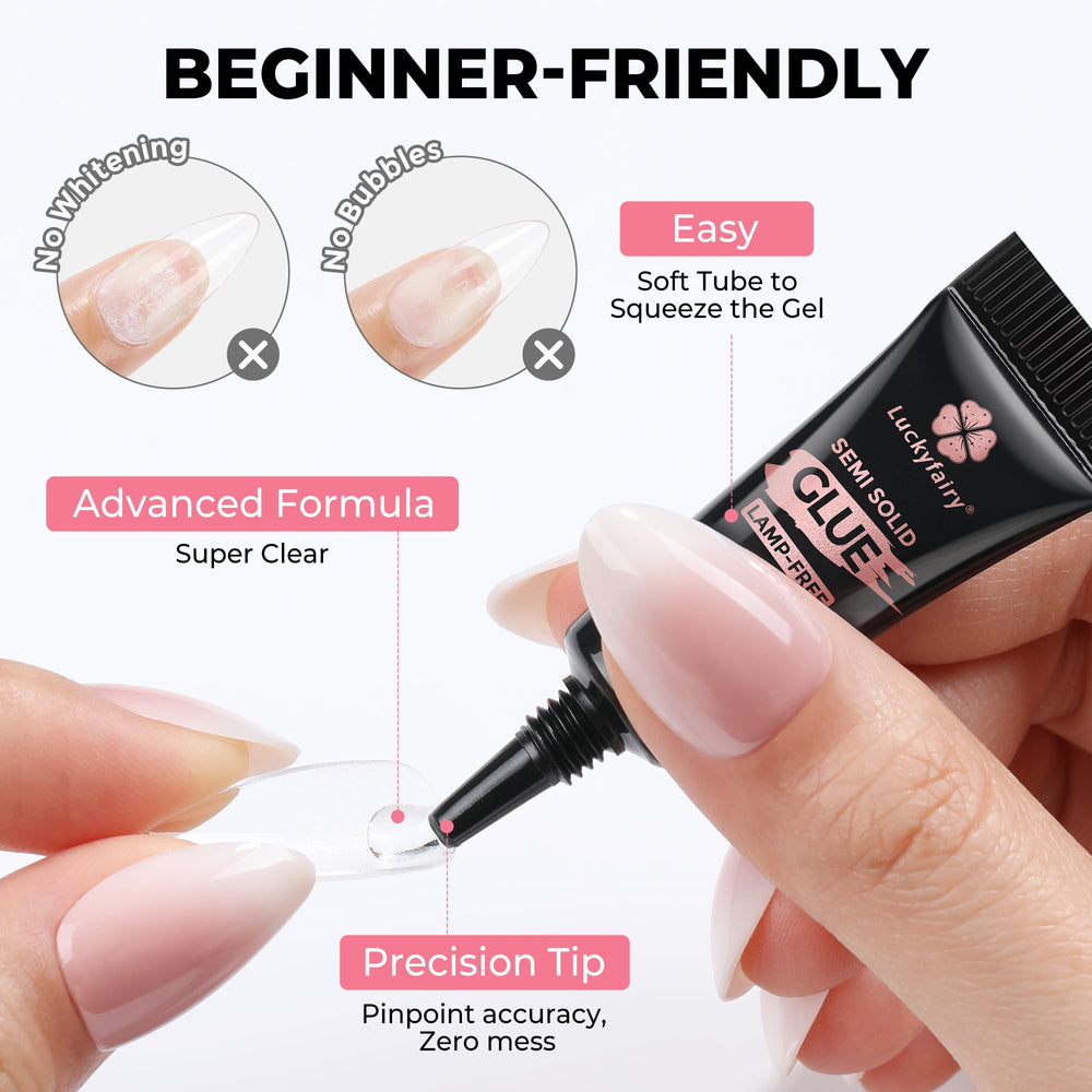 Luckyfairy rhinestone attachment detail displaying precise glue for nail art