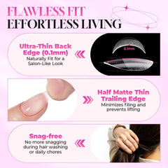 Luckyfairy size chart with 15 sizes and 270 clear tips